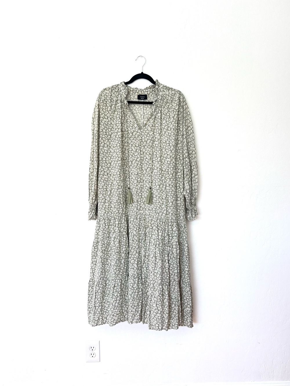 Vici Boho Floral Ruffle Tiered Dress